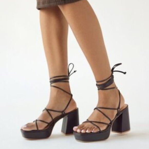 Urban Outfitters Pacific Strappy Platform Heels - Picture 1 of 1